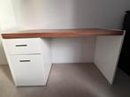 Bureau met lade en kastje - Afm. ong. 135x63x74 cm, Ophalen, Gebruikt, Bureau