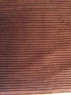 Gordijnstof donkerbruin ribfluweel 150 br. rib stof jaren 70, Hobby en Vrije tijd, Stoffen en Lappen, Overige materialen, Bruin