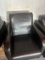 Leren fauteuil 2 stuks !!!!!, Ophalen of Verzenden, Gebruikt, 75 tot 100 cm, 50 tot 75 cm