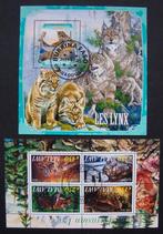 - 527 - 2 Blokken met Lynxen.  U krijgt wat U ziet., Verzenden, Gestempeld, Dier of Natuur