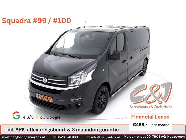 Fiat Talento 1.6 MJ L2H1 Dubbele Cabine SX Fiat Talento 1.6, Auto's, Bestelauto's, Bedrijf, Te koop, ABS, Achteruitrijcamera, Airbags