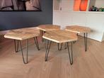 Set van 4 salon/bijzet tafeltjes, Ophalen, Minder dan 50 cm, 50 tot 100 cm, Zo goed als nieuw