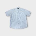 Pierre Cardin heren overhemd met korte mouwen  Maat XL., Tweedehands, Pierre Cardin, Blauw, Pierre Cardin