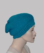 Handgemaakte Beanie - Petrol, Maat 38/40 (M), Nieuw, Ophalen of Verzenden, Handgemaakt