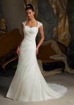 Trouwjurk maat 38/40 mori lee, Ophalen of Verzenden, Zo goed als nieuw, Wit, Trouwjurk