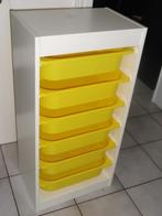 IKEA trofast ladekast, gele bakken (6x), 5 laden of meer, Ophalen, Gebruikt