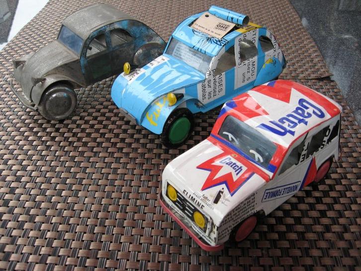 3 blikken auto's, Antiek en Kunst, Antiek | Speelgoed, Ophalen of Verzenden
