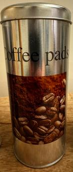 Koffiepadhouder - Zilverkleurig met opdruk, Ophalen of Verzenden, Zo goed als nieuw