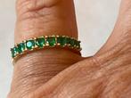 Gouden ring Smaragd, Verzenden, Met edelsteen, Dame, Goud