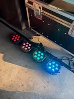 Set van 4 gloednieuwe led parren, Muziek en Instrumenten, Licht en Laser, Ophalen of Verzenden, Nieuw, Licht, Kleur
