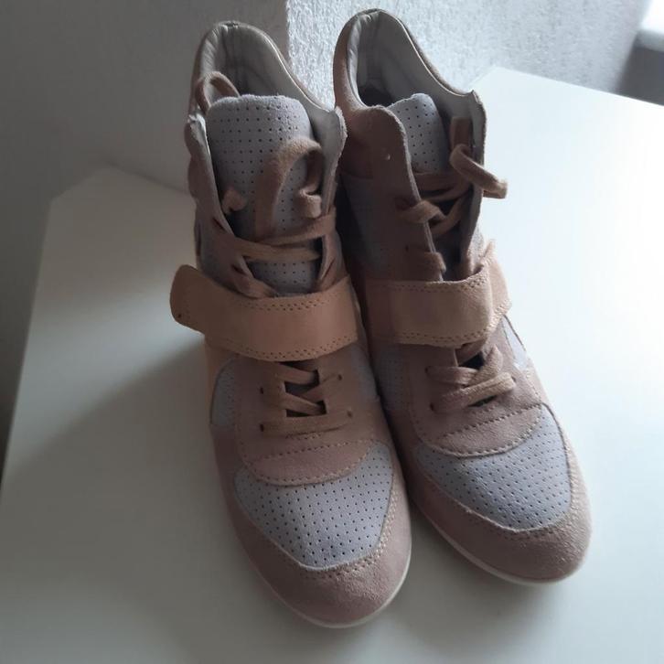 Bowie Ash Wedge Sneakers Limited Edition, Kleding | Dames, Schoenen, Zo goed als nieuw, Sneakers of Gympen, Beige, Ophalen of Verzenden