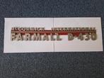 Logo mc cormick international farmall d-430:1960, Ophalen of Verzenden, Gebruikt