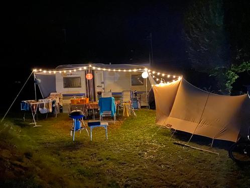 Hobby 495 caravan Excellent Easy voortent luifel, Caravans en Kamperen, Caravans, Particulier, tot en met 4, 1250 - 1500 kg, Rondzit