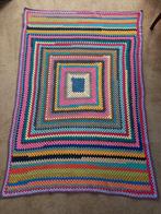 Handgemaakte plaid 165x115, Huis en Inrichting, Ophalen of Verzenden, Zo goed als nieuw