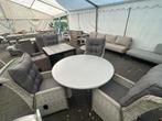 3-Delige tuinset, keramieke tuintafel met wicker stoelen, 3 zitplaatsen, Ophalen of Verzenden, Zo goed als nieuw, Wicker