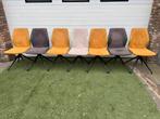 Eetkamer stoelen 7 x diverse kleuren Stoel Koen M4, Huis en Inrichting, Ophalen, Gebruikt, Overige kleuren, Metaal