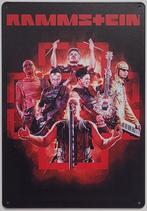 Rammstein rood reclamebord van metaal wandbord deco, Verzamelen, Info@deconoord.nl, Deco Noord, Nieuw, Ophalen of Verzenden