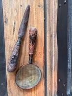 Sierlijk vintage vergrootglas en briefopener, Ophalen of Verzenden, Zo goed als nieuw, Vergrootglas of Loep