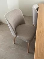 Eettafelstoelen, 6 stuks van teddy stof, beige/creme/naturel, Ophalen, Overige kleuren, Zo goed als nieuw, Stof