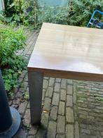 Bert Plantagie eettafel Eiken Whitewash 170 bij 100cm 77cm h, Ophalen, Gebruikt, 50 tot 100 cm, Vijf personen of meer