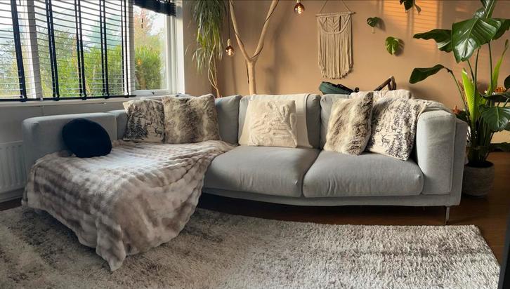 IKEA NOCKEBY 3-zits chaise longue - Hoekbank, Huis en Inrichting, Banken | Bankstellen, Zo goed als nieuw, Hoekbank, Driepersoons