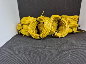 10mtr modelbouwdraad 0,14mm2; Geel (299Y8) beschikbaar voor biedingen