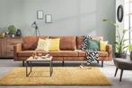 Couch - Sofa/Bank - 4 Seater - Cognac, Ophalen, Overige materialen, 250 tot 300 cm, Imitation leather with a suede-like appearance
