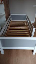 Bedbank Jip met uitvalbeveiliging, inclusief matras, Ophalen, 90 cm, Eenpersoons, Zo goed als nieuw