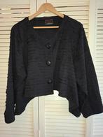 Zwart vestje met knoopsluiting - mt 54/56, Zwart, Trui of Vest, Ophalen of Verzenden, Gedragen