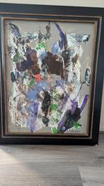 Abstract kleurrijk schilderij, Antiek en Kunst, Ophalen