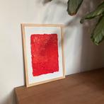Modern abstract kunstwerk, wanddecoratie, rood, Antiek en Kunst, Kunst | Schilderijen | Abstract, Ophalen of Verzenden