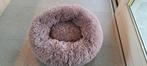 Kleine hondenmand, fluffy donut, kleur taupe, Dieren en Toebehoren, Hondenmanden, Ophalen, Nieuw, Pluche