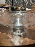 Glazen Taart- of Gebakschaal, Huis en Inrichting, Woonaccessoires | Etagères, Ophalen of Verzenden, Gebruikt