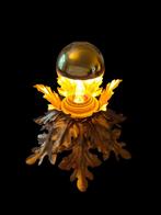 Prachtige Italiaans design blad leaf plafondlamp wandlamp, Ophalen of Verzenden, Gebruikt, Metaal, Italiaans design