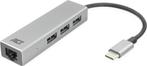 ACT USB-C Hub en Ethernet Adapter met USB-A, Ophalen of Verzenden, Zo goed als nieuw