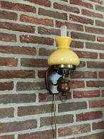 Wandlampje uit de jaren ‘70, Huis en Inrichting, Lampen | Wandlampen, Glas, Gebruikt, Ophalen of Verzenden