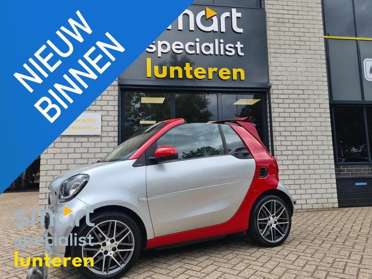 smart fortwo cabrio 1.0 Turbo BRABUS Exclusive! garantie!, Auto's, Smart, Bedrijf, Te koop, ForTwo, ABS, Achteruitrijcamera, Airbags