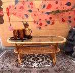 Vintage salontafel rotan Rohe, Ophalen of Verzenden