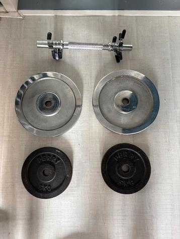 Dumbbell met 4 Halterschijven (2x10kg, 2x5kg) beschikbaar voor biedingen
