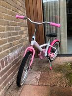 B-TWIN fiets 16 inch wit roze, Fietsen en Brommers, Gebruikt, B-TWIN, 16 inch, Ophalen