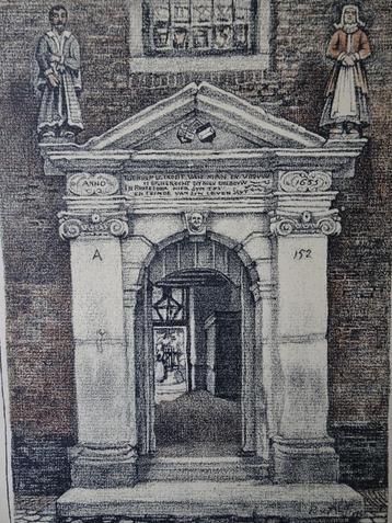 litho arme mannen en vrouwenhuis Goes, Paul van Alff, 1915 beschikbaar voor biedingen