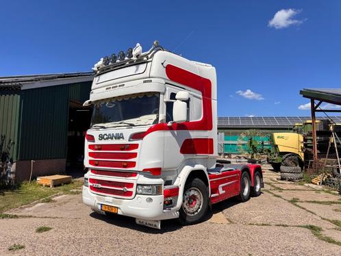 Scania R730 V8 6x2 2015 PTO Hydro Fullair, Auto's, Vrachtwagens, Bedrijf, Te koop, ABS, Adaptive Cruise Control, Airconditioning