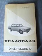 Vraagbaak opel record - d benzine en dieselmodellen 1972-197, Auto diversen, Ophalen of Verzenden