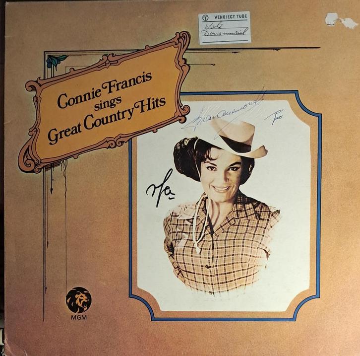 LP Vinyl Connie Francis sings great country hits, Cd's en Dvd's, Vinyl | Country en Western, Gebruikt, 12 inch, Ophalen of Verzenden