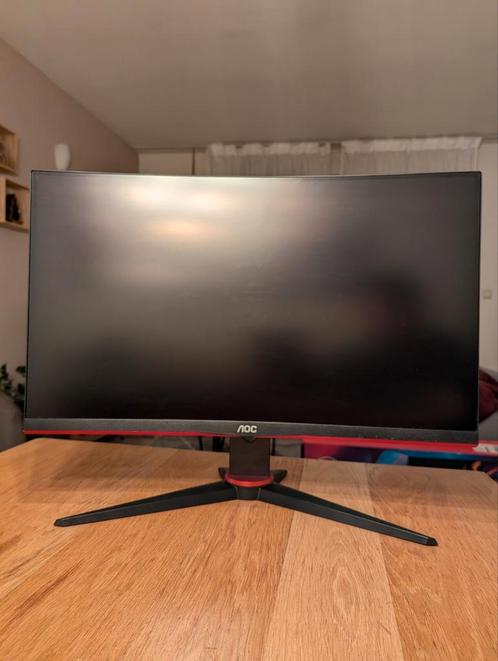 Curved gaming monitor 24" AOC, Computers en Software, Monitoren, Zo goed als nieuw, 151 t/m 200 Hz, LED, HD, Ophalen of Verzenden