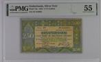 Bijna UNC biljet 2,5 gulden zilverbon 1923, PMG 'top pop', Ophalen of Verzenden, 5 gulden