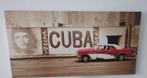 Cuba oldtimer canvas – rode klassieke auto, Ophalen, Zo goed als nieuw