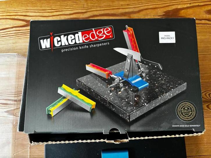 Wicked Edge Pro 1 Messenslijper - Zo Goed Als Nieuw!, Doe-het-zelf en Verbouw, Gereedschap | Handgereedschap, Zo goed als nieuw