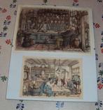 Anton Pieck plaatjes in lijst, Ophalen of Verzenden, Gebruikt