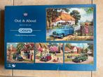 4 puzzels 500 stukjes Gibsons “Out & About”, Ophalen of Verzenden, 500 t/m 1500 stukjes, Gebruikt, Legpuzzel